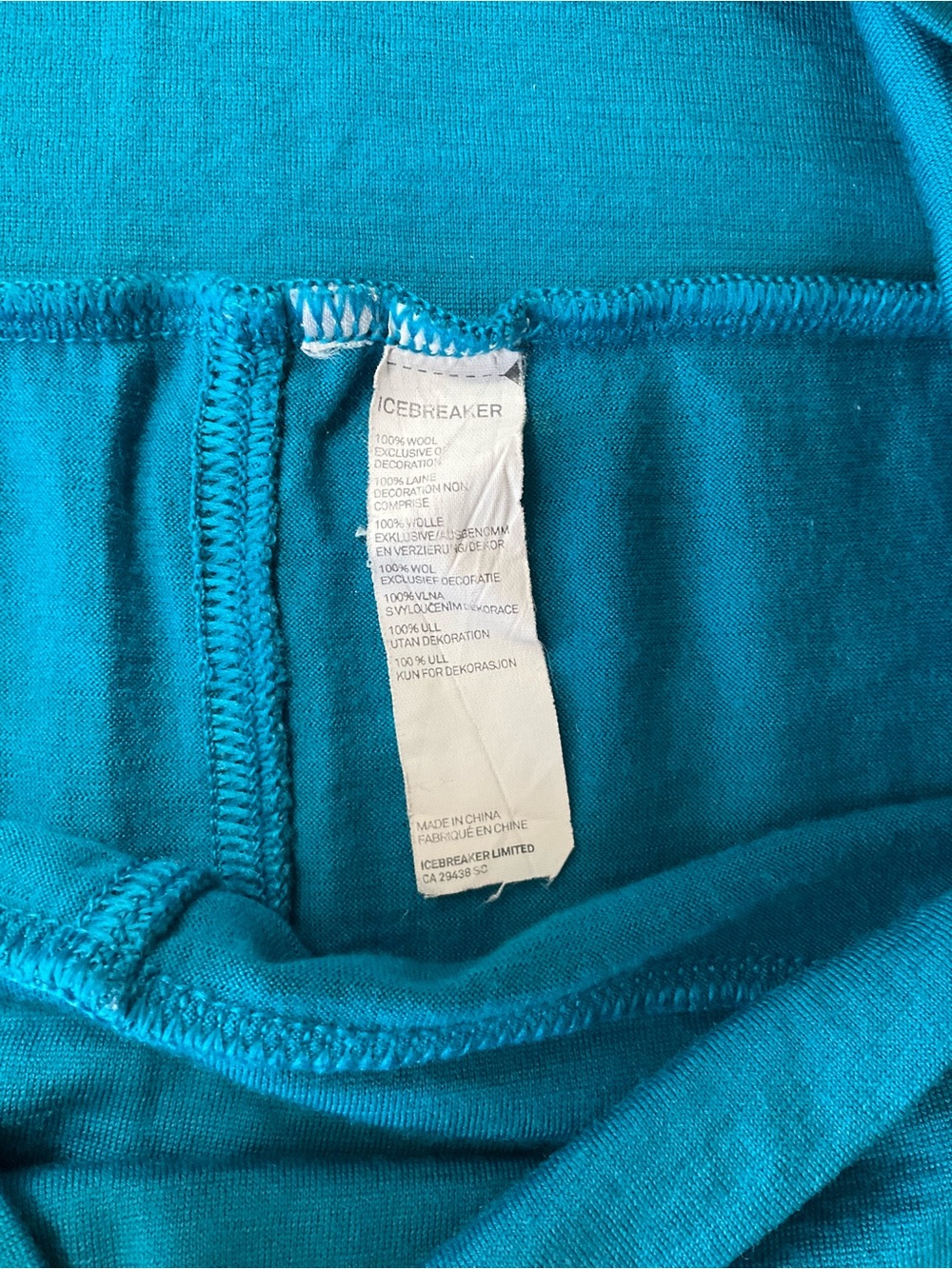 Icebreaker Teal A-Line Skirt with Fold-Over Waistband - Picture 6 of 7